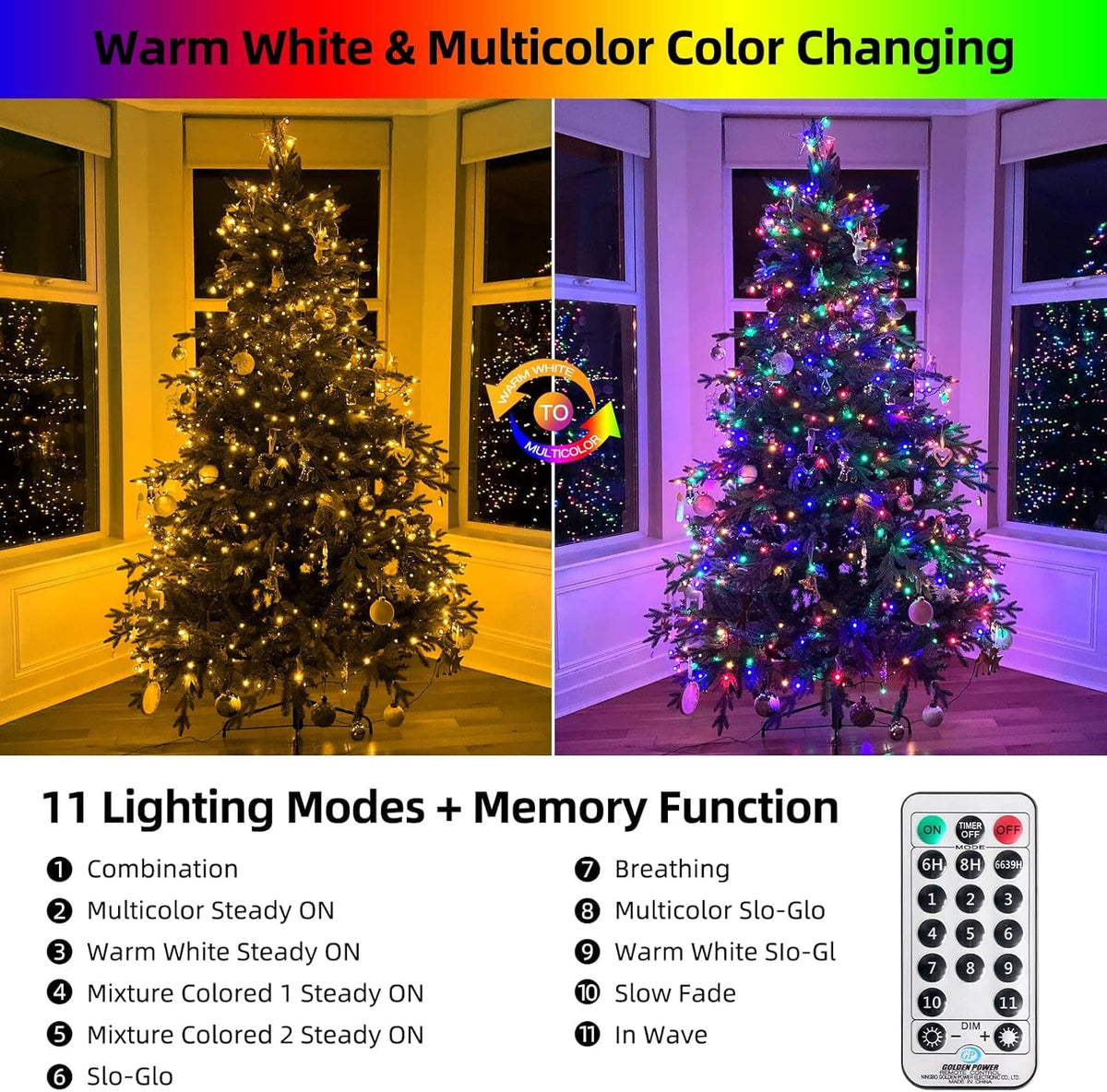 170ft 500 LED Christmas Lights (165 Foot)