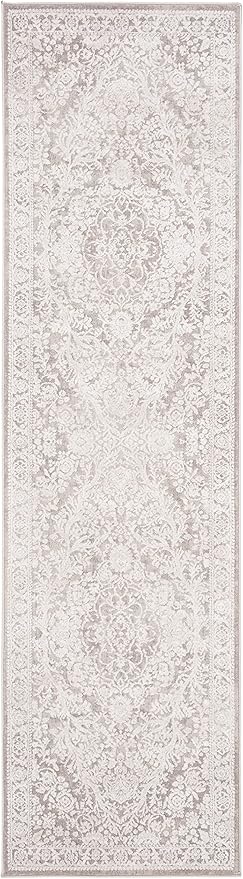 SAFAVIEH Reflection Collection Runner Rug - 2'3" x 6', Beige & Cream, Non-Shedding & Easy Cleaning, Ideal for Living Room, Bedroom (RFT668A)