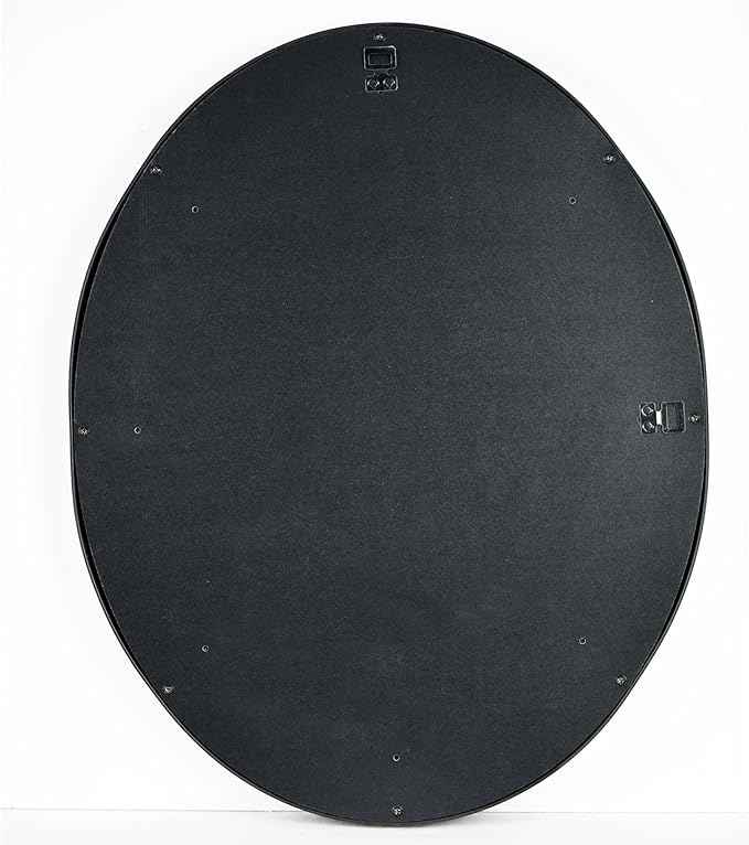 Funerom 20 x 16 inch Black Wall Mirror Oval Bathroom Mirror Bedroom Mirror