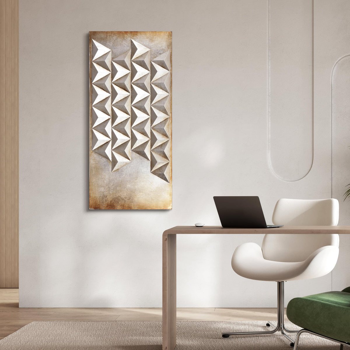 Steel II Abstract 3D Iron Wall Art