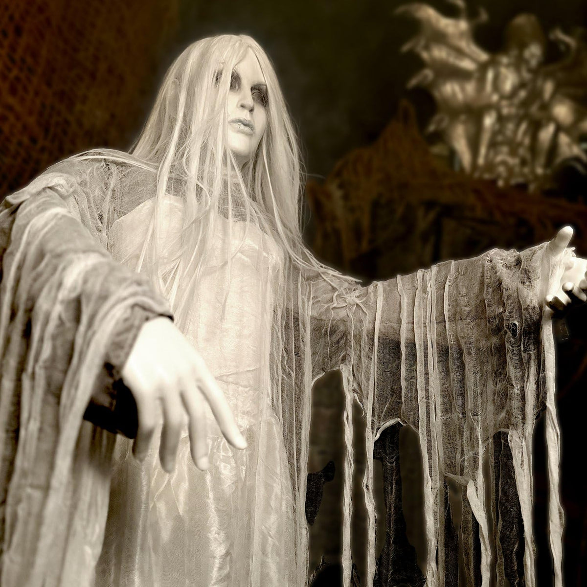 2.6 Ft. Rising Ghost Woman Animatronic with Sound