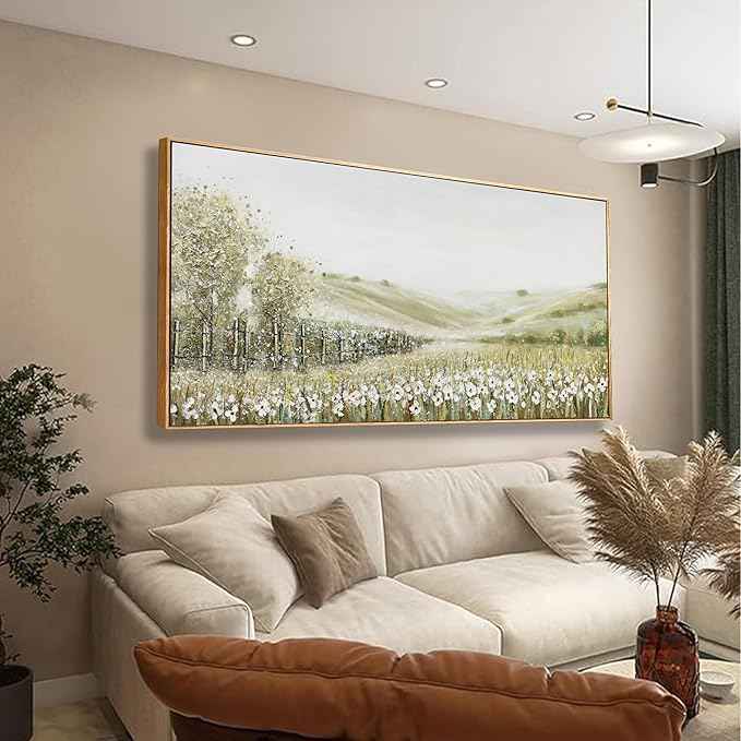 Canvas Wall Art Decor Home Decor Wall Art Prints Natural Modern Framed Landscape Wall Decorations Mountain Wilderness Artwork for Living Room Wall Bedroom Kitchen Office Decor 20"×40"