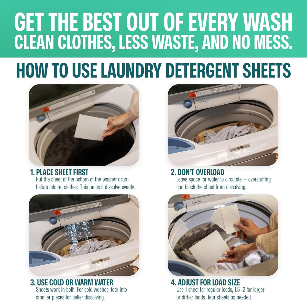 Sudstainables Laundry Detergent Sheets (60 Loads) – Eco-Friendly, Zero Waste, Plastic-Free Laundry Washing Machines Soap Sheets; Dissolvable, Space-Saving Strips for Travel (Lemon) - NestledHome
