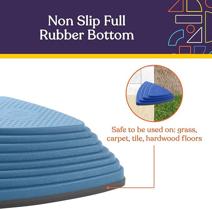 Special Supplies Stepping Stones for Kids Indoor and Outdoor Balance Blocks Promote Coordination, Balance Strength Child Safe Rubber, Non-Slip Edging