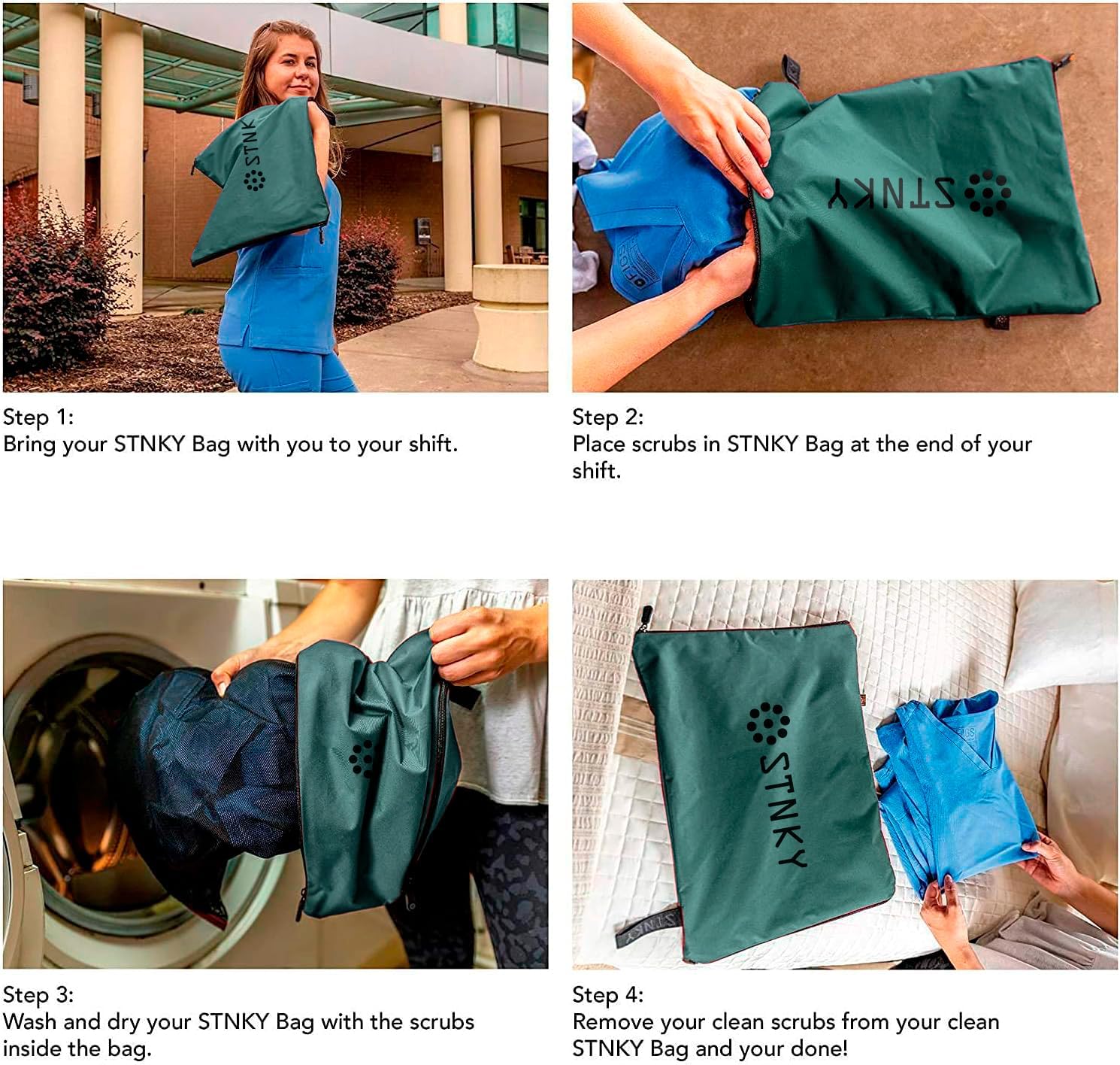 Bag Pro - Laundry Bag - Wash Bag for Health Workers, Sports, Fitness & Travel - NestledHome