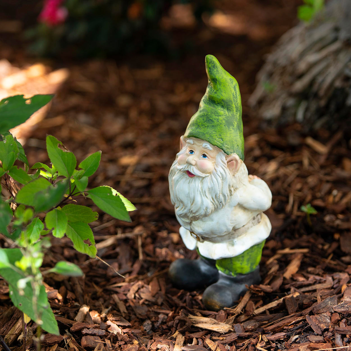 12" Tall Traditional Outdoor Garden Gnome Yard Statue Decoration