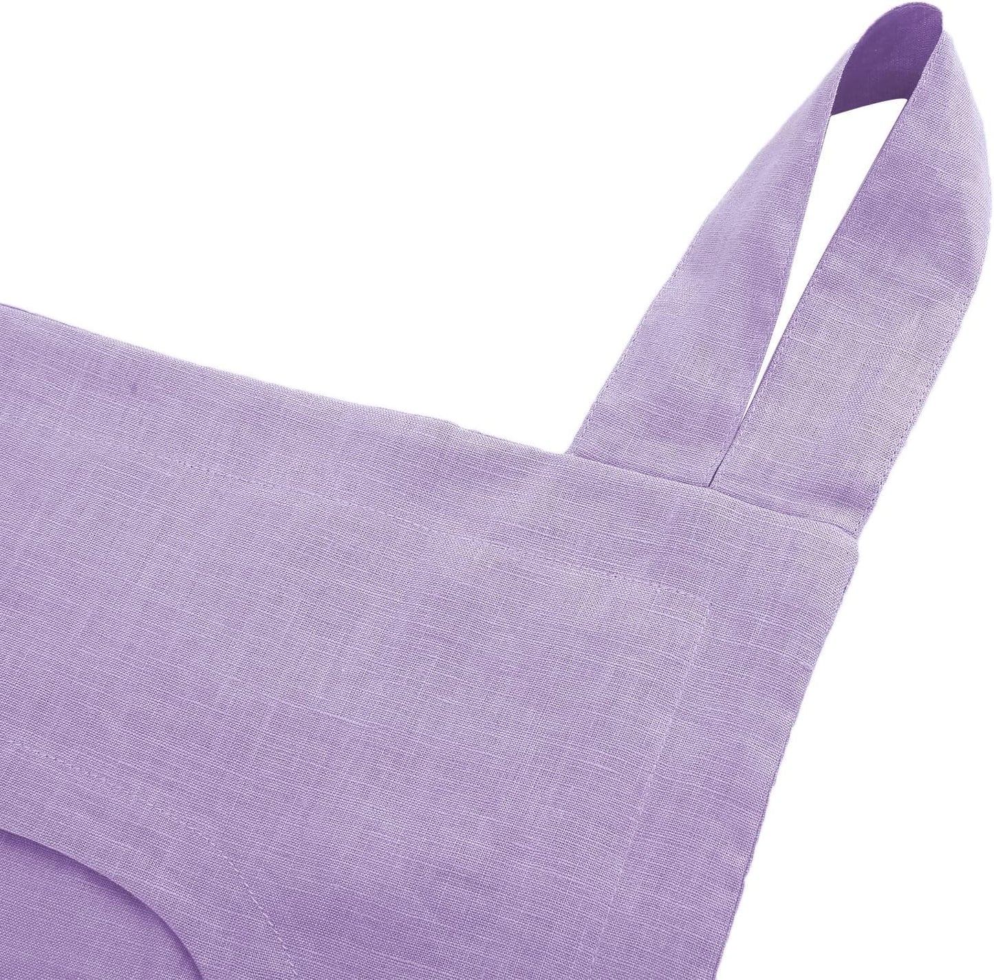 Amazhiyu 100% Linen Door Hanging Laundry Hamper Bag, 19x27 Inches Lilac - NestledHome