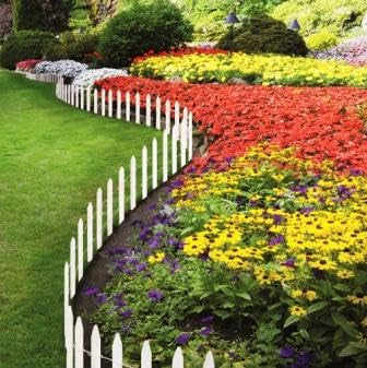 Cedar Wood Garden Picket Fence (4 Count)
