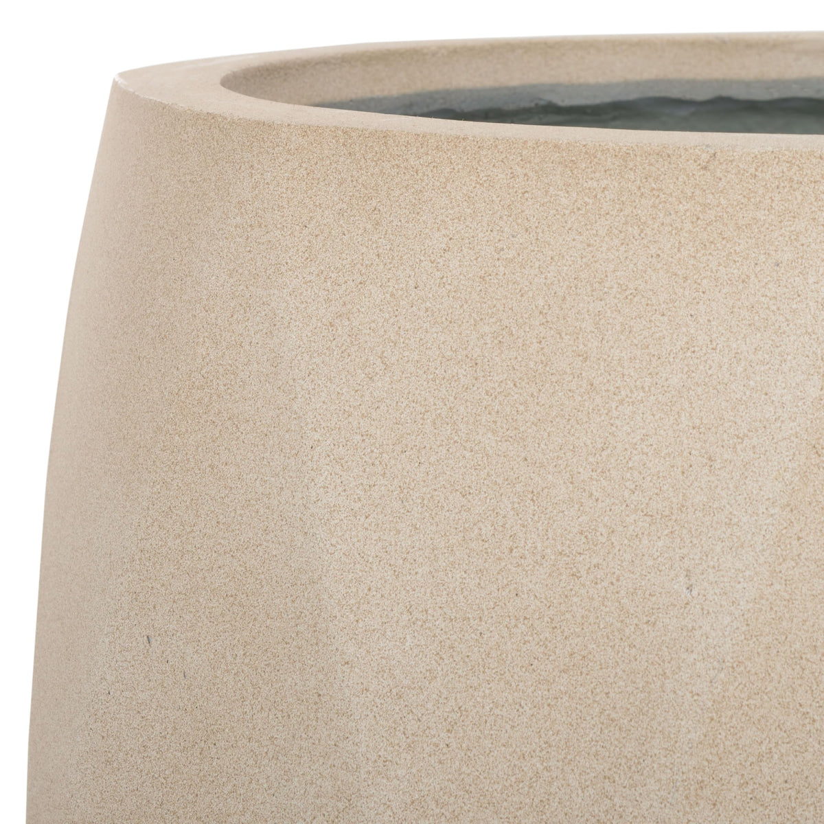 Outdoor Collection Kane Beige Cement Ficonstone Planter Pot Set of 2 (2 Count)