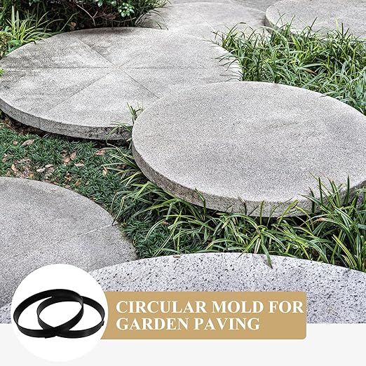 LIOOBO 4 Pcs Brick Stone Mold Pathmate Mold Paving Stepping Stones for Garden Walkway Cement Forms Molds Stepping Stone Kit Walkway Paver Mold Stepping Stone Mold Concrete Bricks