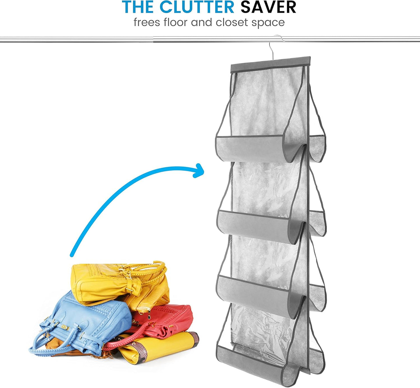 SNSLXH Closet Clear Handbag Organizer - NestledHome