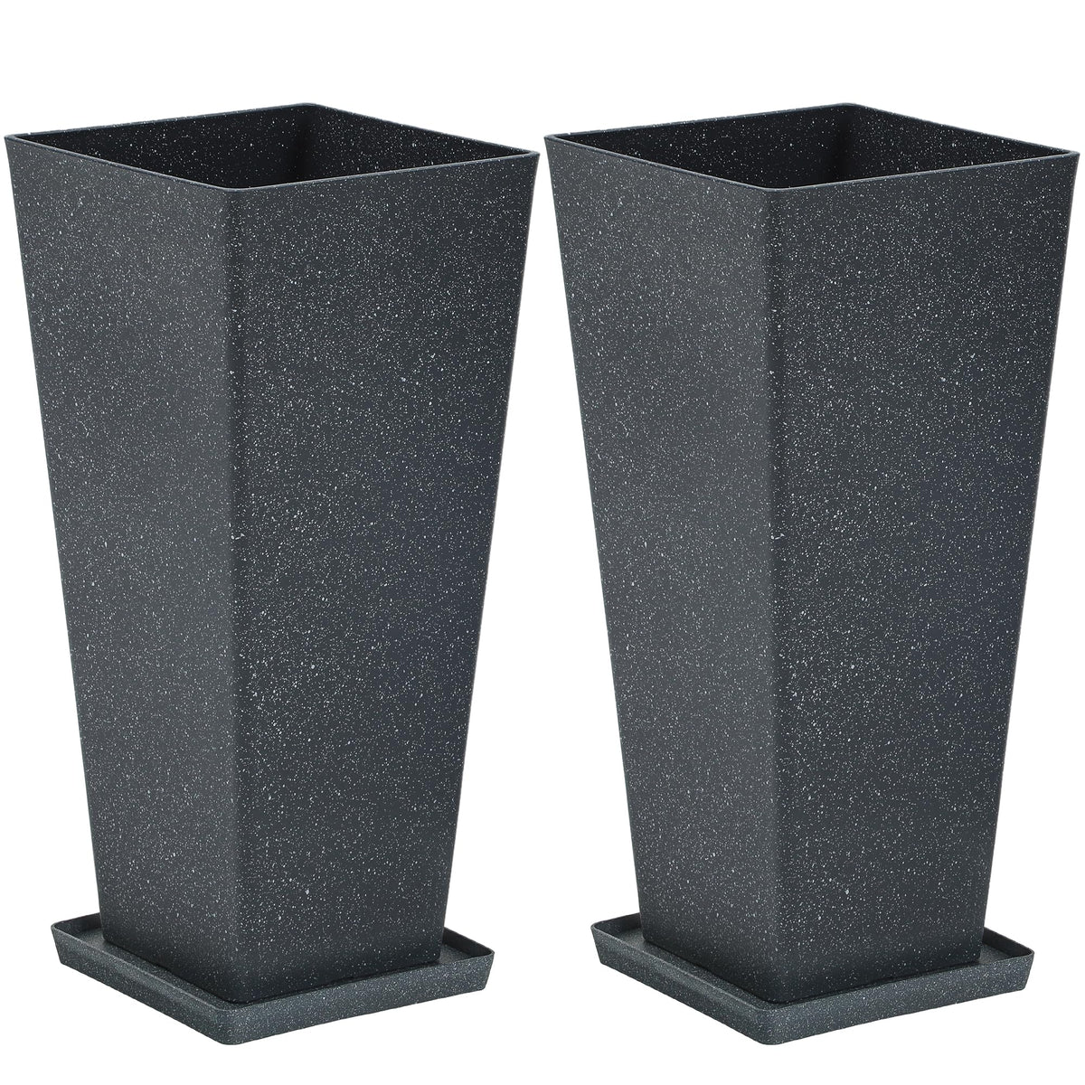 Autodaya 28" Oversized Black Terrazzo (2 Count)