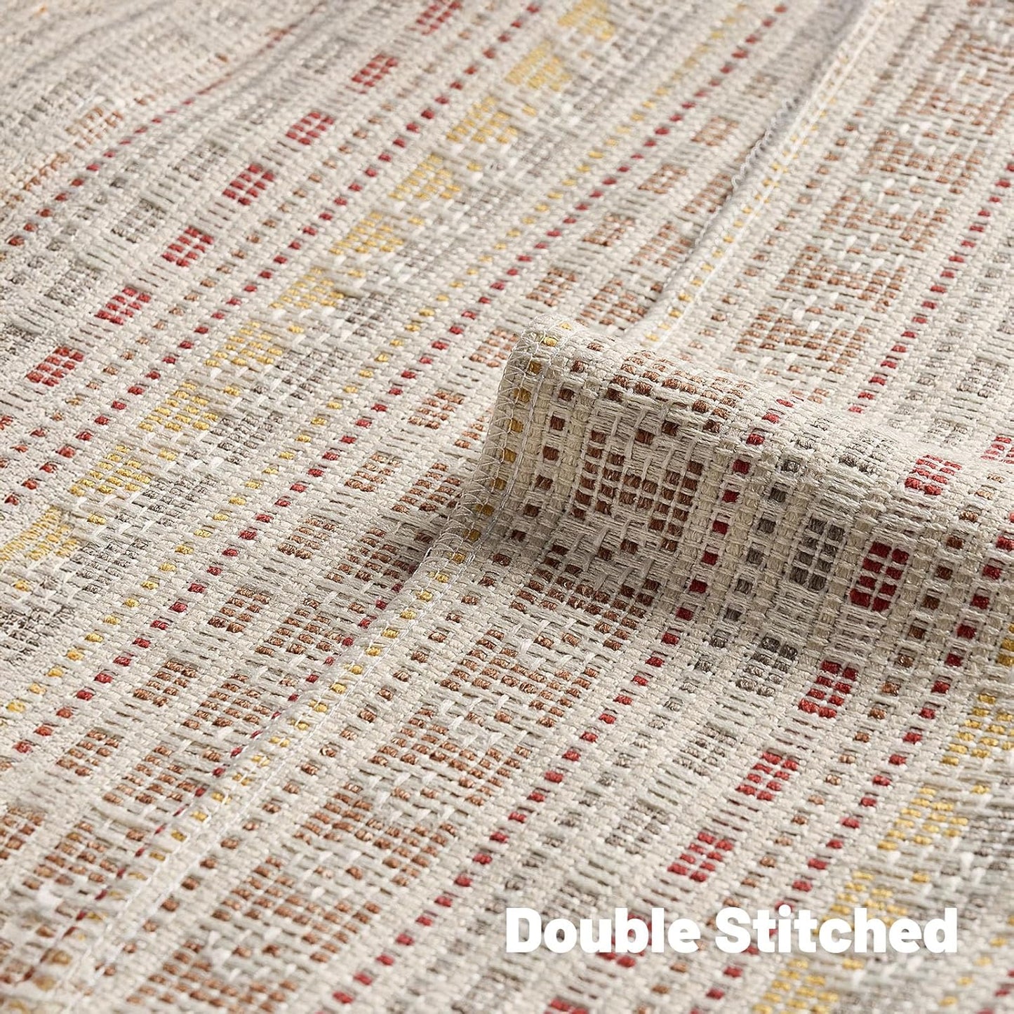 FUTEI Brown Red Decorative Throw Pillow Covers 12x20 Inch Set of 2,Soft Cozy Chenille Jacquard Textured Pillow Case,Boho Home Decor for Couch Bed Living Room