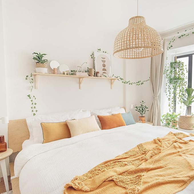 MONDAY MOOSE Decorative Throw Pillow Covers Cushion Cases, Set of 4 Soft Velvet Modern Double-Sided Designs, Mix and Match for Home Decor, Pillow Inserts Not Included (12x20 inch, Orange/Teal)