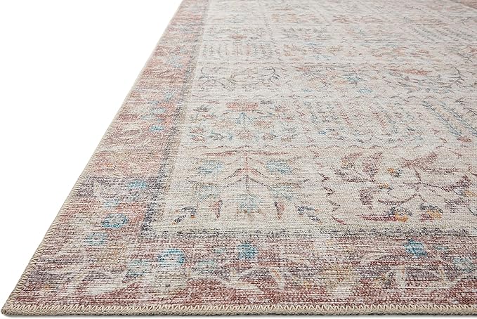 Loloi Rifle Paper Co. Maison Collection MAO-08 Cream 7'-6" x 9'-6", .19" Pile Height, Area Rug