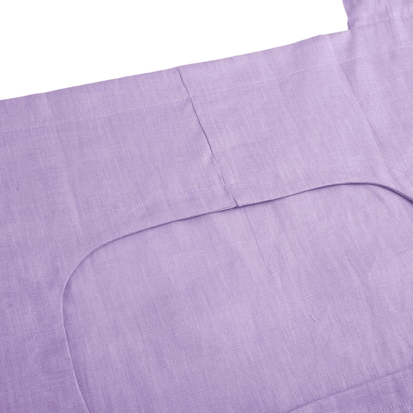 Amazhiyu 100% Linen Door Hanging Laundry Hamper Bag, 19x27 Inches Lilac - NestledHome
