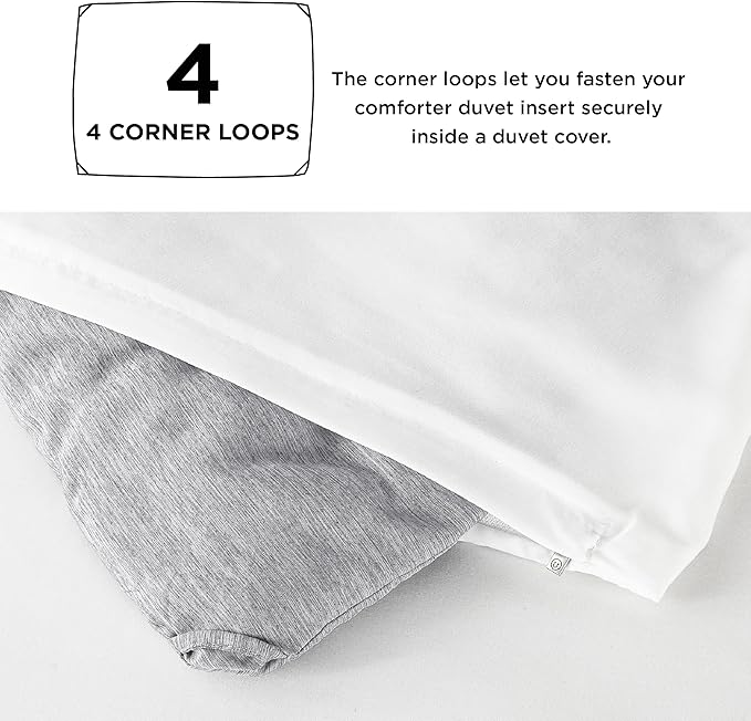 Bedsure Twin/Twin XL Comforter Set - Grey Soft Bedding for All Seasons, Cationic Dyed Bed Set, 2 Pieces, 1 Twin Size Comforter (68"x88") and 1 Pillow Sham (20"x26"+2")