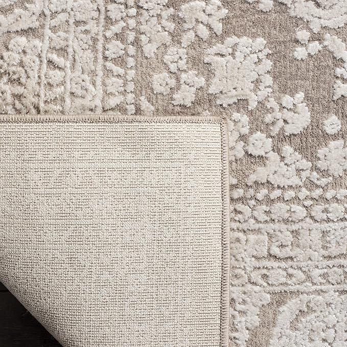 SAFAVIEH Area Rug 11x15 - Reflection Collection - Large - Beige & Cream, Non-Shedding & Easy Cleaning, Ideal for Living Room, Bedroom, Dining Space (RFT668A)