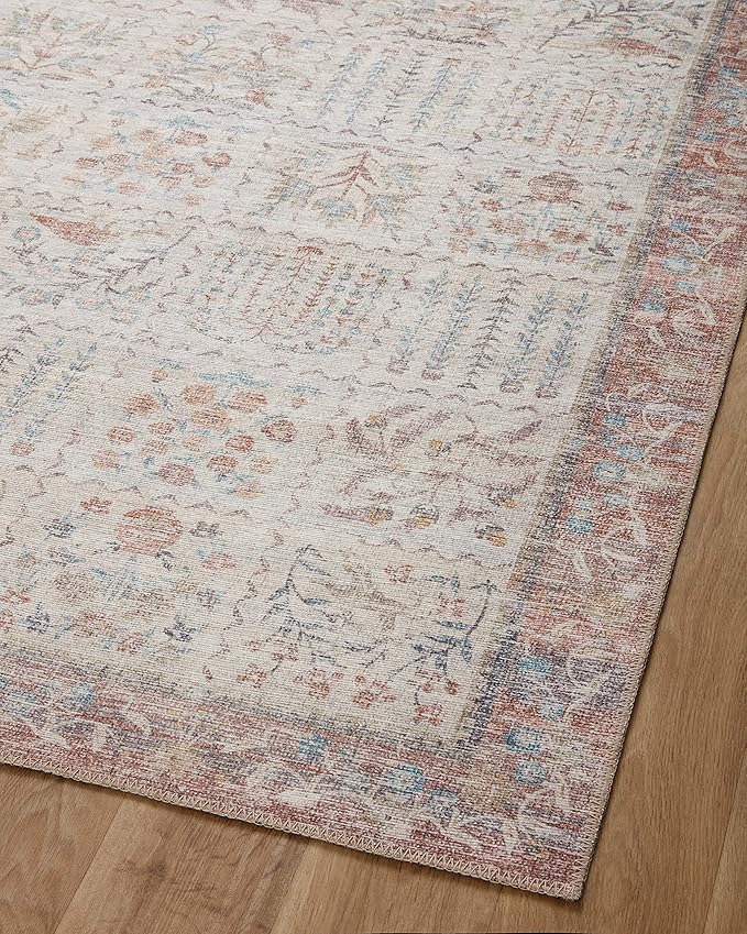 Loloi Rifle Paper Co. Maison Collection MAO-08 Cream 7'-6" x 9'-6", .19" Pile Height, Area Rug