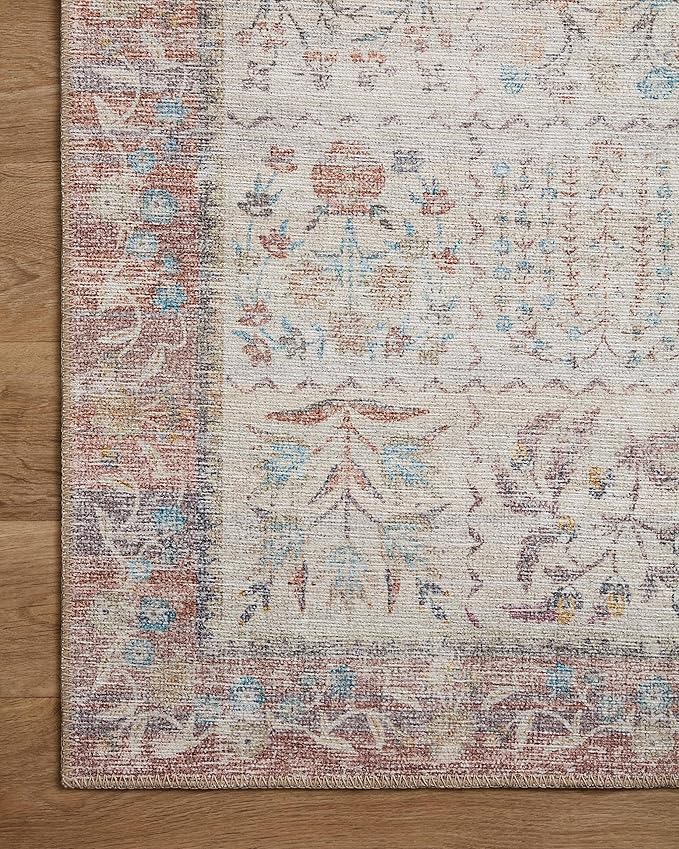 Loloi Rifle Paper Co. Maison Collection MAO-08 Cream 7'-6" x 9'-6", .19" Pile Height, Area Rug
