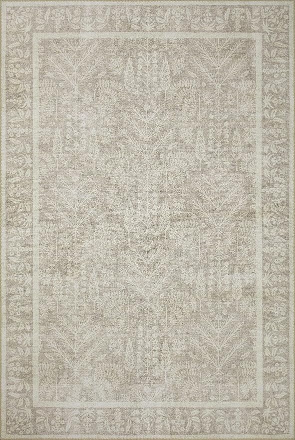 Loloi Rifle Paper Co. Maison Collection MAO-02 Bough Natural 2'-0" x 5'-0", .19" Pile Height, Accent Rug