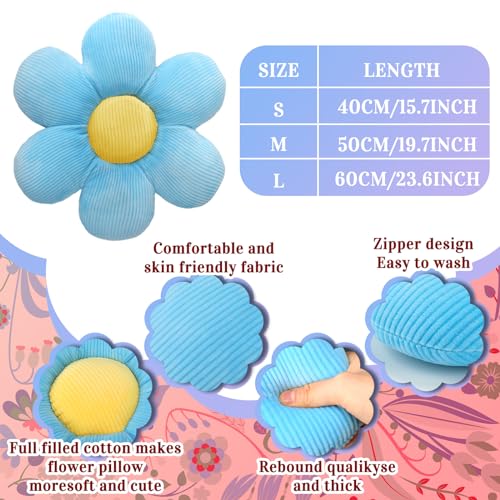 6 Pcs Flower Shaped Pillow Daisy Cushions