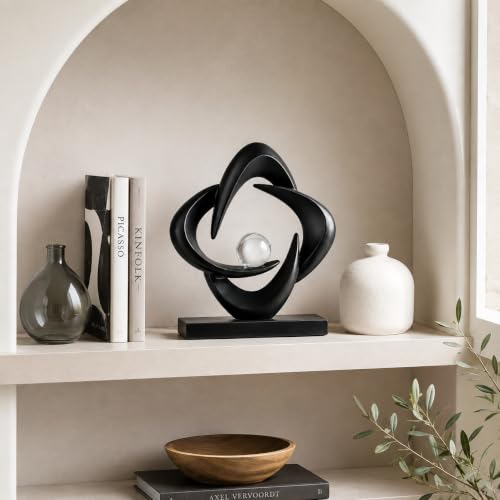 Modern Sculptures Living Room Shelf Decor Home Décor Accents