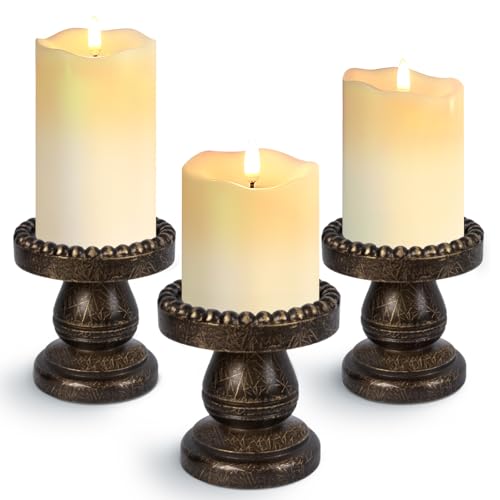 Candle Holder for Pillar Candle Set of 3