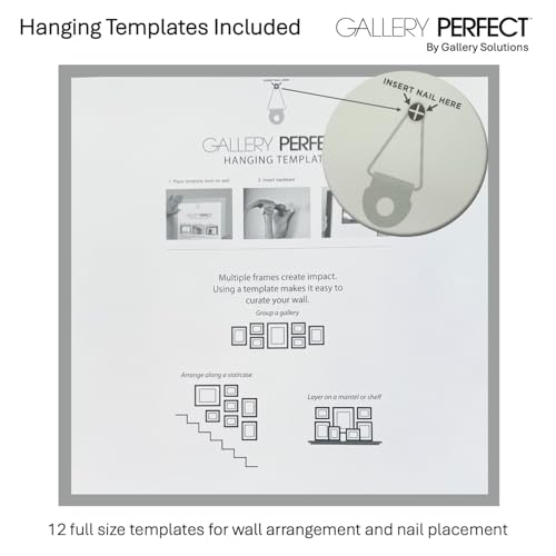 12 Piece Photo Frame Set with Hanging Template