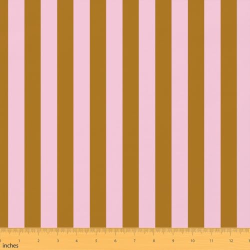 Pink Red Gingham Fabric by The Yard Checkered Soft Flannel Polyester Fabrics for Chairs Sofa