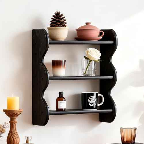 100% Solid Wood Wall Shelf 3