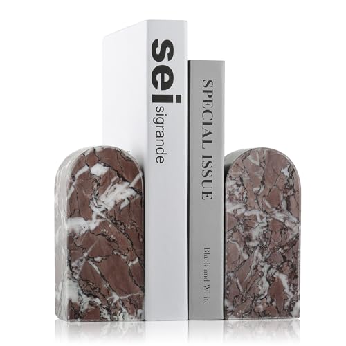 Luxury Marble Bookends for Shelves