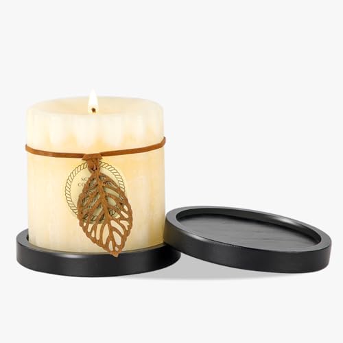 Wooden Pillar Candles Tray for Pillar Floating Candles