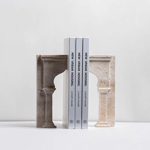 1 Piece Modern Travertine Bookend