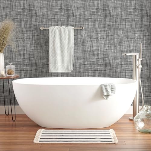 Grasscloth Peel and Stick Wallpaper Self