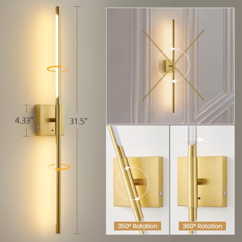 Motion Sensor Battery Operated Wall Sconces Set of Two