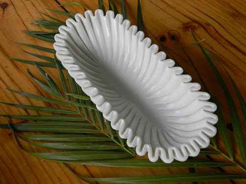Handcrafted Decorative Marble Scallop Bowl