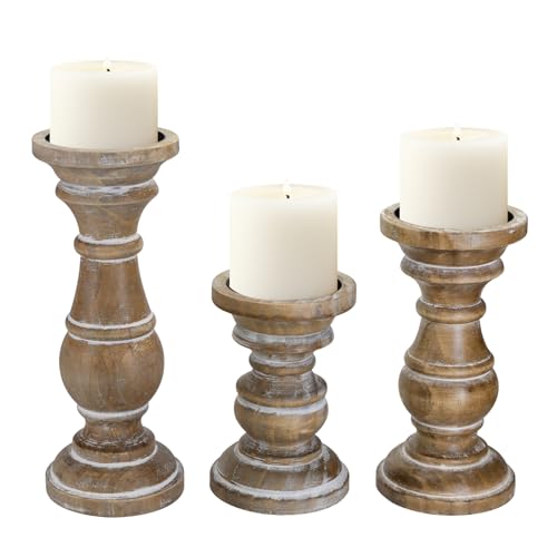 Candle Holder for Pillar Candle Set of 3