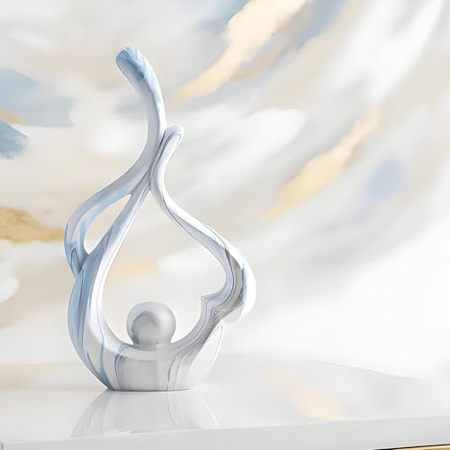 Blue Sculptures Home Decor Table Centerpieces Coffee Table Decor for Living Room