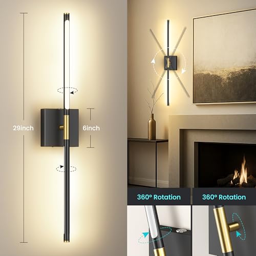 10000mAh Battery Operated Wall Sconces Set of 2