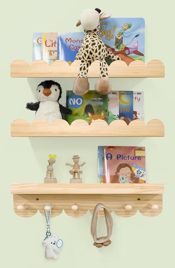 Kids Bookshelf for Wall