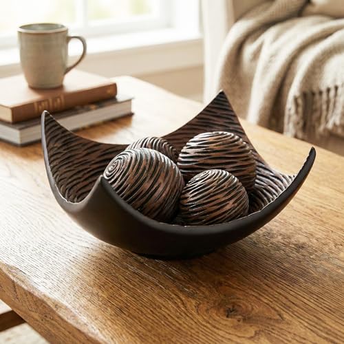 Centerpiece Decorative Bowl with Balls for Home Decor