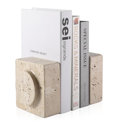 Luxury Marble Bookends for Shelves