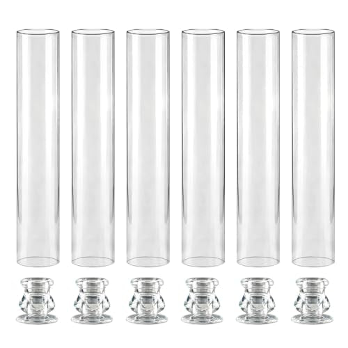 Hurricane Glass Candle Holders for Taper Candles
