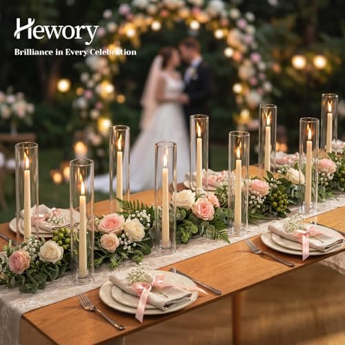 Hurricane Glass Candle Holders