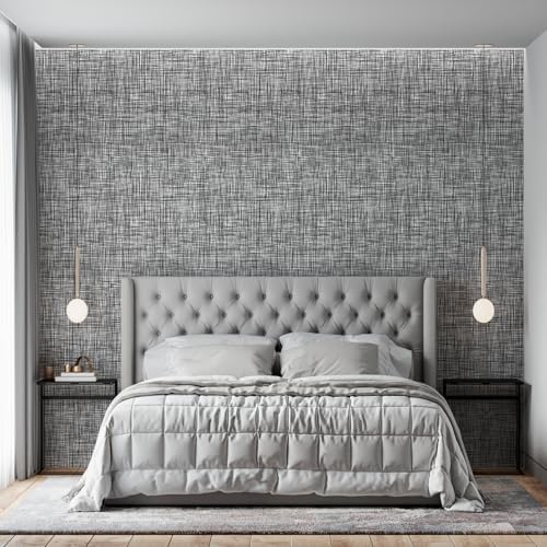 Grasscloth Peel and Stick Wallpaper Self