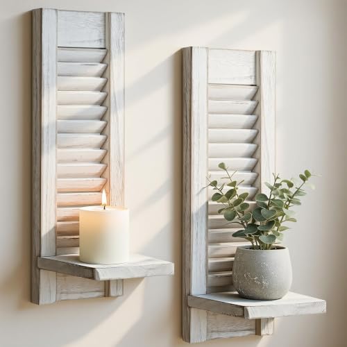 Farmhouse Wood Wall Candle Holder