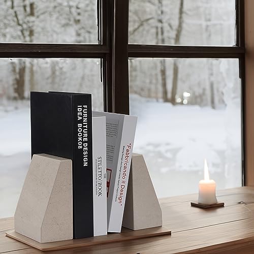 Marble Bookends for Shelves