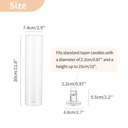 Hurricane Glass Candle Holders