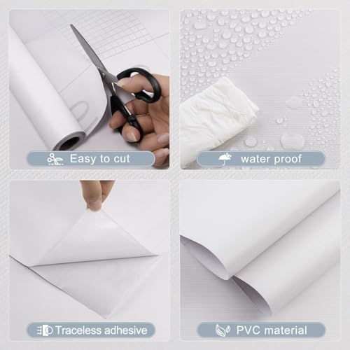 Grasscloth Peel and Stick Wallpaper Textured Fabric Linen Self